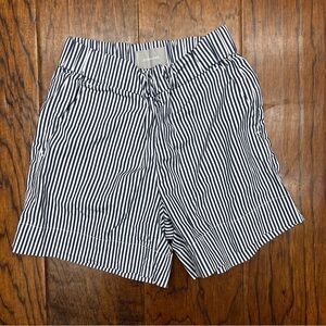 Everlane Easy Pant Cotton Striped Shorts
